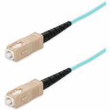 AddOn ADD-SC-SC-45MS5OM4P 45m SC to SC Aqua OM4 Simplex OFNP (Plenum-Rated) Fiber Patch Cable