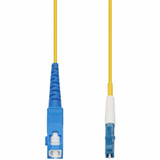 AddOn ADD-SC-LC-35MS9SMFP 35m SC to LC Yellow OS2 Simplex OFNP (Plenum-Rated) SMF Fiber Patch Cable
