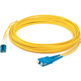 AddOn ADD-SC-LC-11M9SMFP 11m LC (Male) to SC (Male) Straight Yellow OS2 Duplex Plenum Fiber Patch Cable