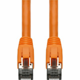 AddOn ADD-15FCAT8-OE 15ft Orange CAT 8 Shielded (S/FTP) PVC Ethernet Cable Snagless Easy Boot RJ-45 M/M