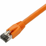 AddOn ADD-15FCAT8-OE 15ft Orange CAT 8 Shielded (S/FTP) PVC Ethernet Cable Snagless Easy Boot RJ-45 M/M