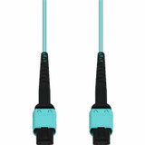 AddOn ADD-MPOMPO-3M5OM4PS 3m MPO/UPC to MPO/UPC Aqua OM4 OFNP (Plenum-Rated) 12-Strand Fiber Patch Cable