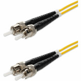 AddOn ADD-ST-ST-95M9SMFP 95m ST to ST Yellow OS2 Duplex OFNP (Plenum-Rated) SMF Fiber Patch Cable