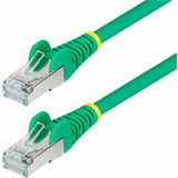 StarTech 25ft Green CAT6a Ethernet Cable - Snagless RJ45 - 10G - 100W PoE - S/FTP - LSZH - 27AWG Bare Copper - 500MHz - Shielded Network Cord