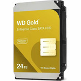 Western Digital Gold WD242KRYZSP 24 TB Hard Drive - 3.5" Internal - SATA (SATA/600) - Gold - Black