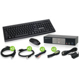IOGEAR 2-Port DisplayPort1.2 KVMP with Wireless Keyboard and Mouse
