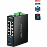 TRENDnet 9-Port Industrial 2.5G DIN-Rail Switch with 10G SFP+ Port - TI-G5091 - 8 x 2.5G Ports - 1 x 10G SFP+ Port - 60Gbos - NDAA TAA Compliant - Lifetime Protection