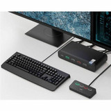 Belkin F1DN204KVMDCU-4 Universal DisplayPort Secure KVM - 4-Port Dual Head with CAC and USB-C