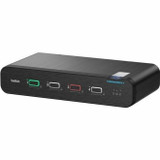 Belkin F1DN204KVMDCU-4 Universal DisplayPort Secure KVM - 4-Port Dual Head with CAC and USB-C