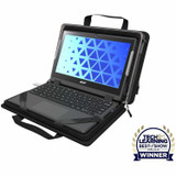 MAXCases MCEB5P11BLK Explorer 5 Work-In Case w/Pocket 11" w/ Shoulder Strap Black 