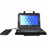 MAXCases MCEB5P11BLK Explorer 5 Work-In Case w/Pocket 11" w/ Shoulder Strap Black 