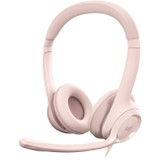 Logitech H390 USB-A Computer Headset - USB - Rose