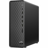 HP S01-aF2000i S01-aF2020 Desktop Computer - Intel Pentium Silver J5040 Quad-core (4 Core) - 8 GB RAM DDR4 SDRAM - 1 TB HDD - 256 GB M.2 PCI Express NVMe SSD - Mini-tower - Dark Black