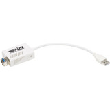 Tripp Lite USB 2.0 Ethernet NIC Adapter 10/100 Mbps 100Base-FX LC Multimode Fiber White