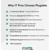 Plugable USB to Ethernet Adapter, USB 3.0 to Gigabit Ethernet