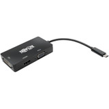 Tripp Lite USB C Multiport Adapter HDMI / DVI / VGA 4Kx2K USB Type C Black