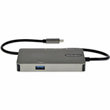 StarTech.com USB-C Multiport Adapter, USB C to 4K HDMI or VGA, USB Type-C Mini Dock, 100W PD Passthrough, 3x USB 3.0, GbE, 12" Long Cable