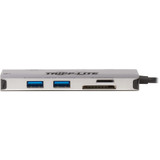 Tripp Lite USB-C Dock 4K HDMI USB 3.2 Gen 1 USB-A Hub GbE Memory Card 100W PD Charging