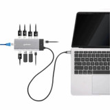 Manhattan USB-C PD 10-in-1 Dual Monitor 8K Docking Station / Multiport Hub
