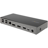 StarTech.com USB C Dock, Triple 4K Monitor USB-C Docking Station with DP 1.4 & DSC, 2x DisplayPort & 1x HDMI, 100W PD, 6x USB (2x 10Gbps)