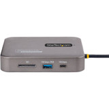 StarTech.com USB C Multiport Adapter, Dual 4K 60Hz HDMI 2.0b, 2x 10Gbps USB Hub, 100W PD Pass-Through, GbE, SD, Mini Dock, Win/Mac