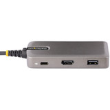 StarTech.com USB-C Multiport Adapter, 4K 60Hz HDMI, 3-Port USB Hub, 100W Power Delivery Pass-Through, Mini Dock, Windows/macOS/ChromeOS