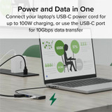 Plugable USB C Hub Multiport Adapter, 4 in 1, 100W Pass Through Charging, USB C to HDMI 4K 60Hz