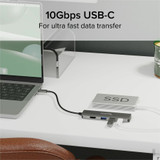 Plugable USB C Hub Multiport Adapter, 4 in 1, 100W Pass Through Charging, USB C to HDMI 4K 60Hz