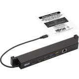 Tripp Lite USB-C Dock for Microsoft Surface - 4K HDMI, USB 3.2 Gen 2, USB-A Hub, GbE, 100W PD Charging, Black