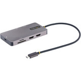 StarTech.com USB C Multiport Adapter, Dual HDMI, 4K 60Hz, 2x 5Gbps USB-A Hub, 100W Power Delivery, GbE, SD/MicroSD, USB C Mini Dock