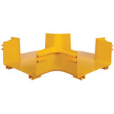 Tripp Lite Toolless Horizontal 4-Way Junction for Fiber Routing System, 240 mm (10 in)