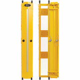 Tripp Lite High-Capacity Vertical Cable Manager - Deep Double Finger Duct with Cover - Single Sided - 6 in. Wide - Yellow - 7 ft. (2.2 m)