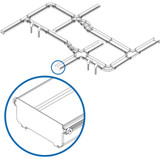 Tripp Lite Toolless Raceway End Cap for Fiber Routing System 240mm 10in