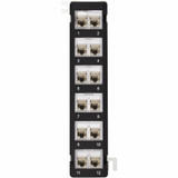 Tripp Lite 12-Port Wall-Mount Patch Panel for UTP Keystone Jacks, Rotatable Modules