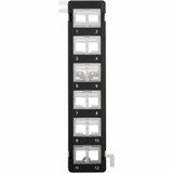 Tripp Lite 12-Port Wall-Mount Patch Panel for UTP Keystone Jacks, Rotatable Modules