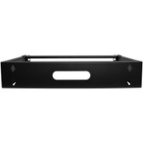 StarTech.com 2U Wall Mount Rack, 14in Deep, 19 inch Wall Mount Network Rack, Wall Mounting Patch Panel Bracket for Switch/IT Equipment