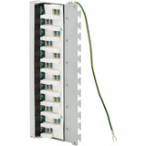 Tripp Lite Cat6a STP Patch Panel, 12 Ports, DIN Rail or Wall Mount, TAA