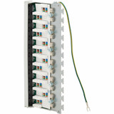 Tripp Lite Cat6a STP Patch Panel, 12 Ports, DIN Rail or Wall Mount, TAA