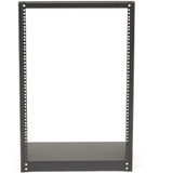 StarTech.com 2-Post 16U Heavy-Duty Desktop Server Rack, Small Open Frame 19in Network Rack for Home/Office IT Equipment, TAA Compliant