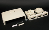 Wiremold CM-MMB-233 400 800 2300 Three Insert Multimedia Box Fitting in Ivory