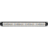 Tripp Lite 24-Port 1U Rack-Mount Cat6a 110 Patch Panel with Cable Management Bar 110 Punchdown RJ45 TAA