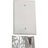 Tripp Lite Safe-IT Blank Wall Plate, Antibacterial, Ivory Matte, TAA