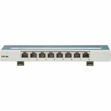 Tripp Lite Cat6a STP Patch Panel, 8 Ports, DIN Rail or Wall Mount, TAA