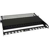 Tripp Lite Spine-Leaf MPO Panel with Key-Up to Key-Up MTP/MPO Adapter 12F MTP/MPO-PC M/M 8F OM4 Multimode 16 x 16 Ports 1U