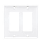 Tripp Lite Double-Gang Faceplate, Decora Style - Vertical, White