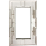 Tripp Lite Double-Gang French-Style Gang Frame, White, TAA