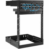 StarTech.com 2-Post 15U Heavy-Duty Wall Mount Network Rack, 19" Open Frame Server Rack with Adjustable Depth, Data Rack for IT Equipment~