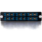 On-Q 12-Strand, SC Duplex, Zirconia Insert, Single-Mode, Blue Adapter Panel