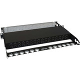 Tripp Lite Spine-Leaf MPO Panel with Key-Up to Key-Up MTP/MPO Adapter 12F MTP/MPO-PC M/M 8F OM4 Multimode 32 x 32 Ports 1U