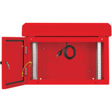 Tripp Lite SmartRack Industrial Enclosure with Lock - NEMA 3R, Wall Mount, Metal Construction, Internal Fans, 16.5 in. Depth, 6U, Red